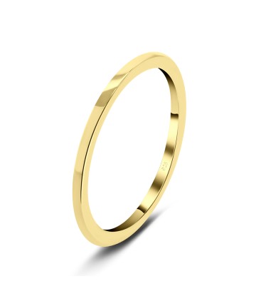 Gold Plated Classy Silver Ring NSR-492-GP